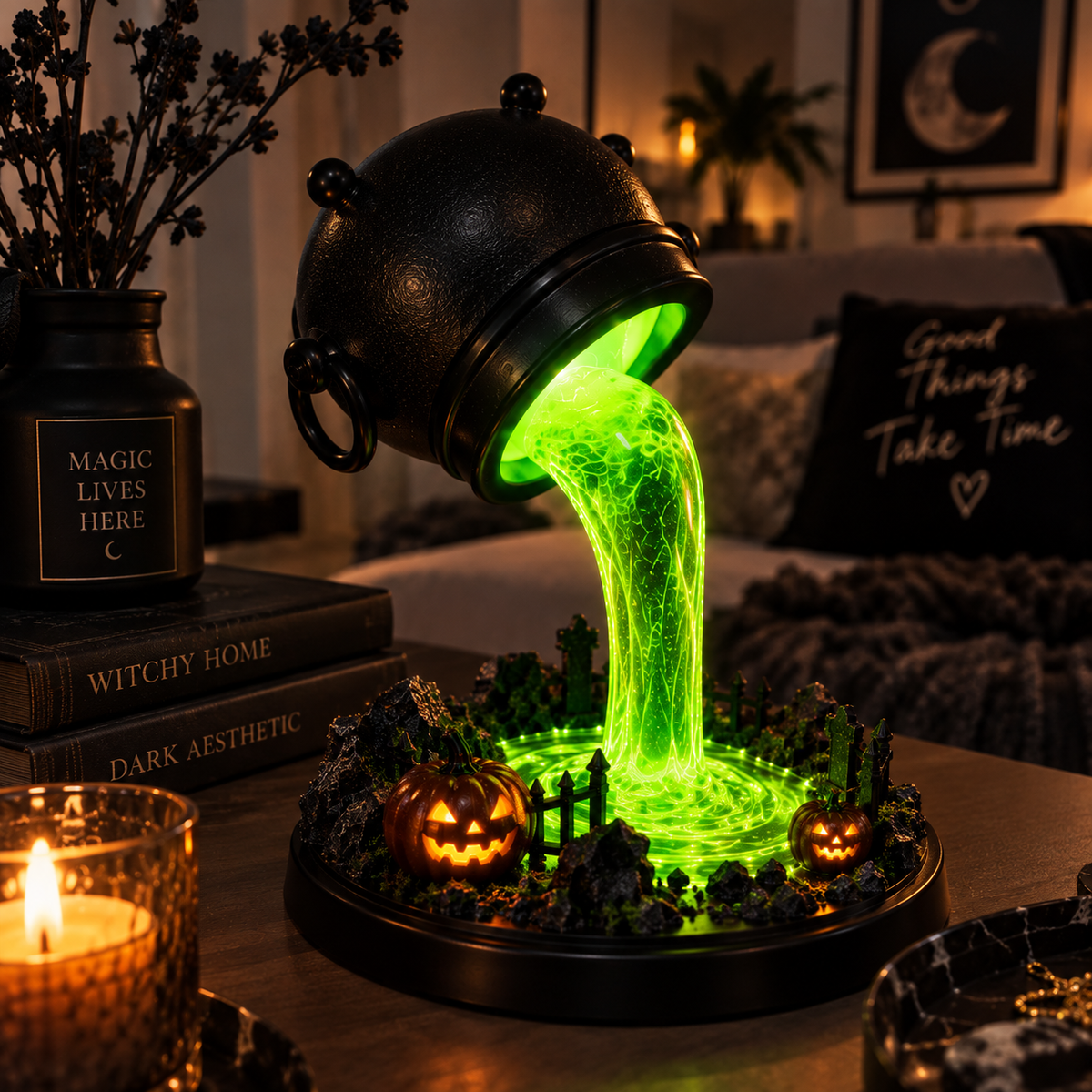 Witch Cauldron Lamp By Evico