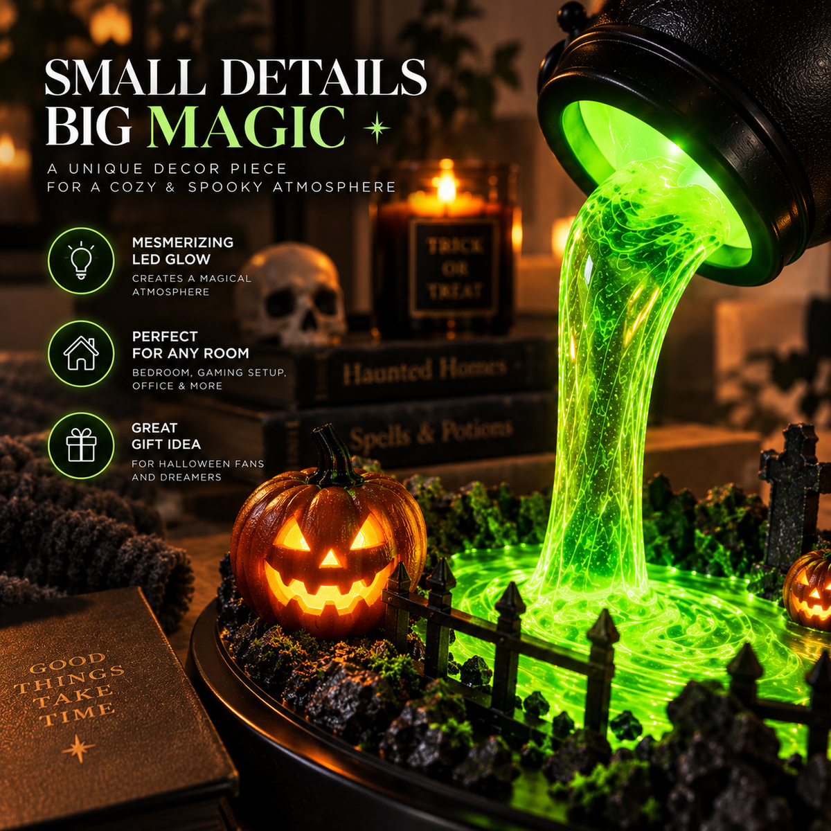 Witch Cauldron Lamp By Evico