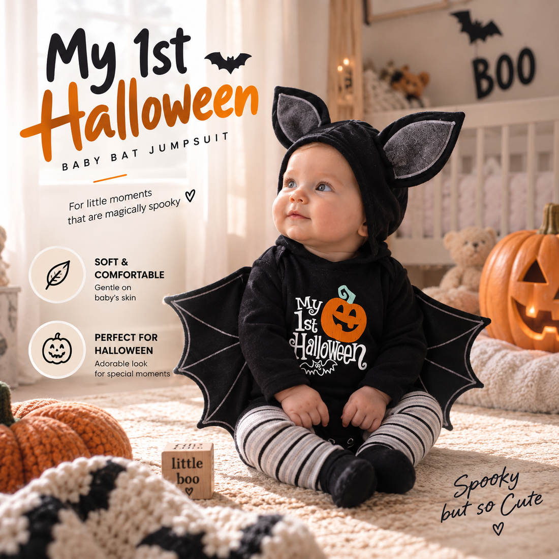 Baby Halloween Bat Costume By Evico