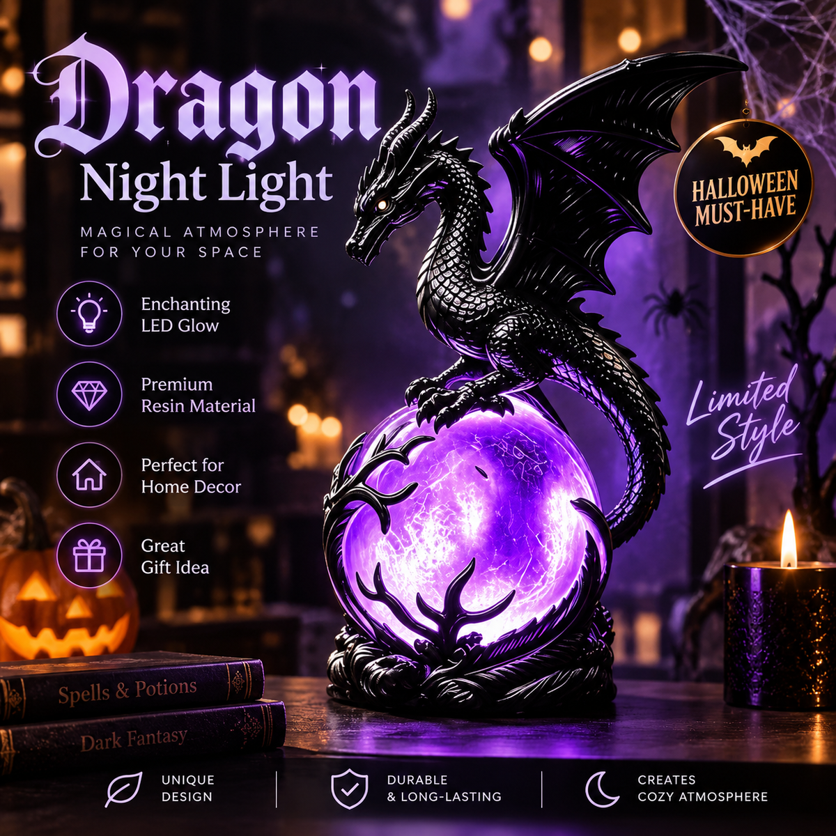Dragon Night Lamp By Evico