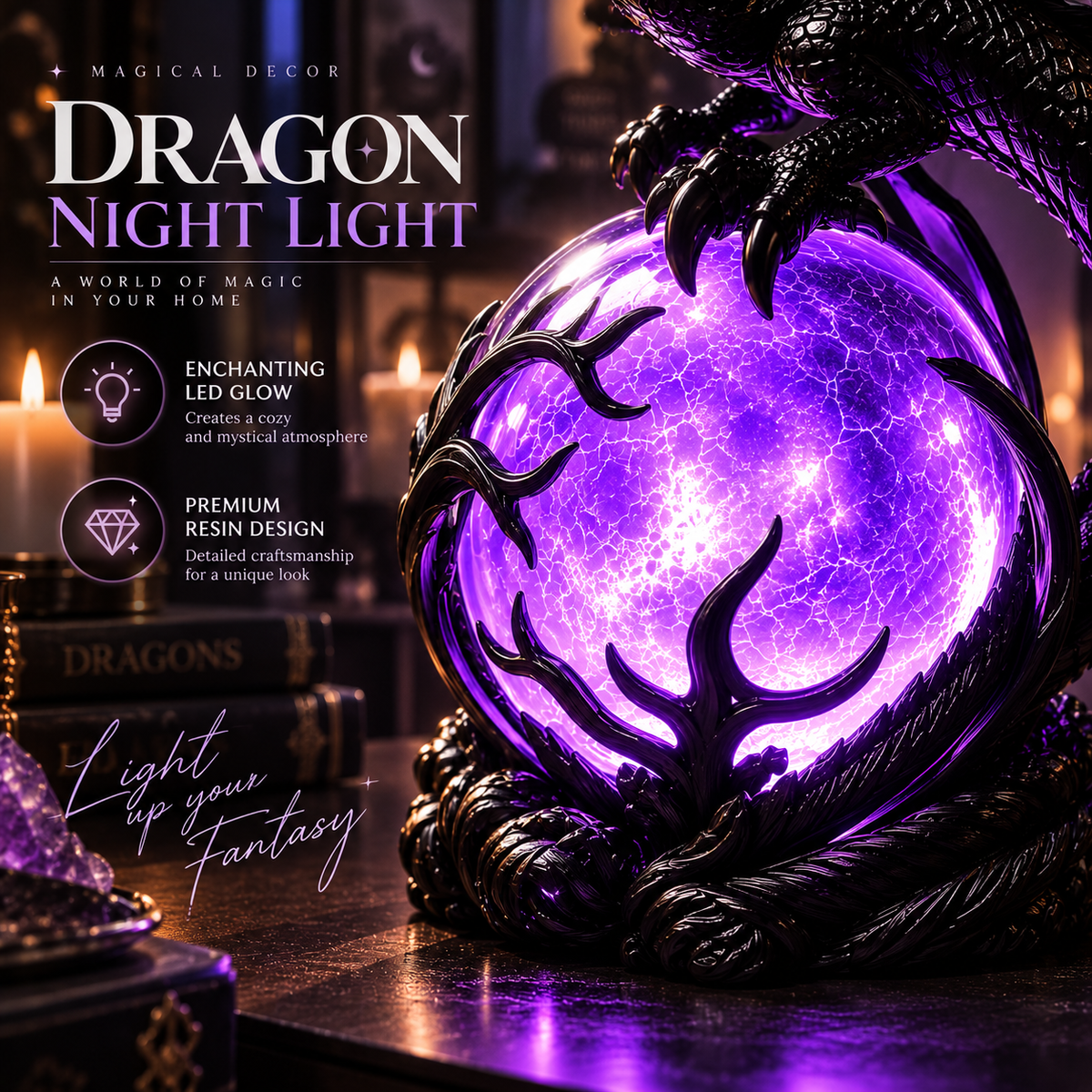 Dragon Night Lamp By Evico